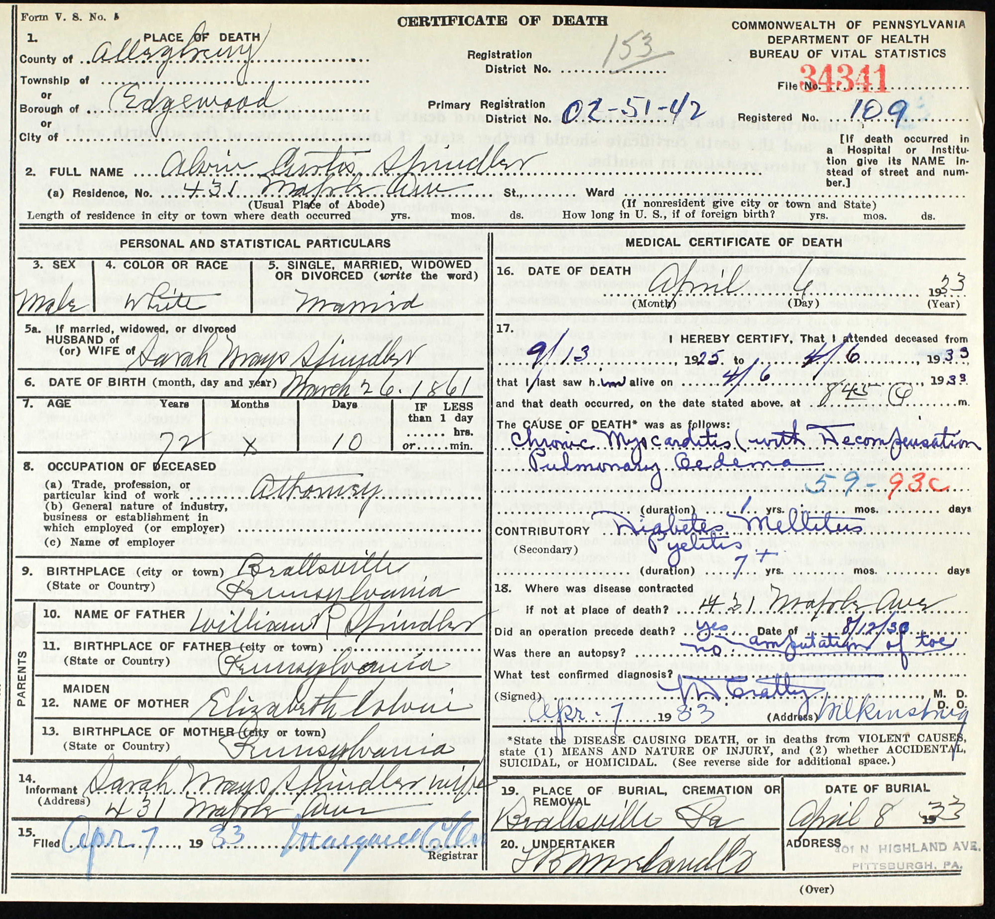 Alvin Curtis Spindler